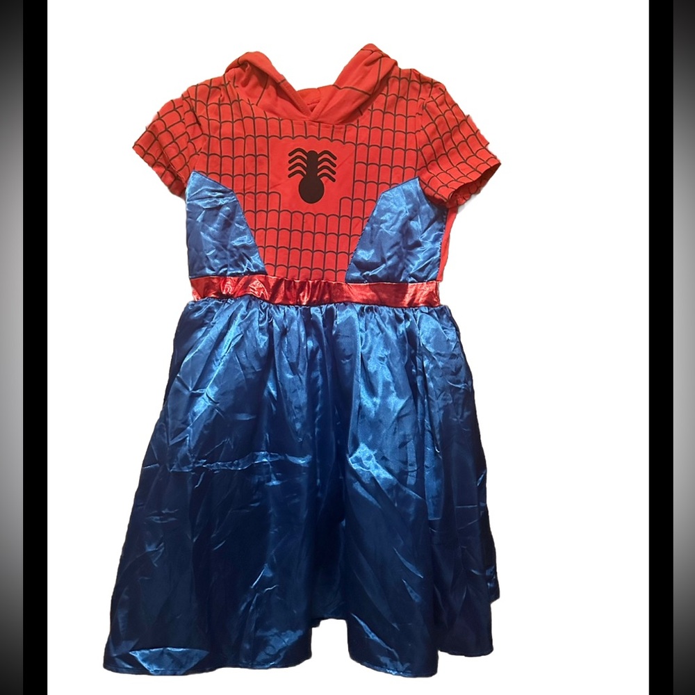 Girls' Marvel Spider-Man Cosplay COSTUME Dress - Red/Blue 2XL Plus NWOT